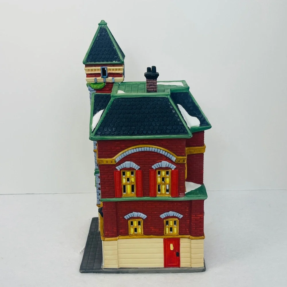 Dept 56 Red Brick Fire Station Christmas In The City Heritage Village 5536-0